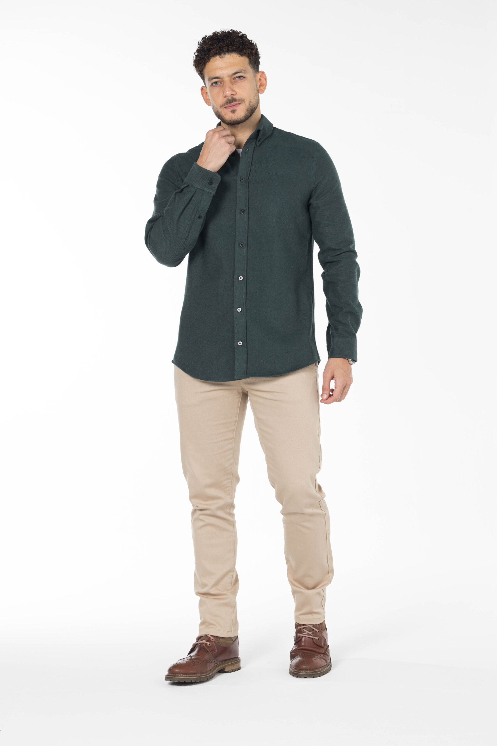 Canva Shirt - Relaxed Fit - Dark Green pic10