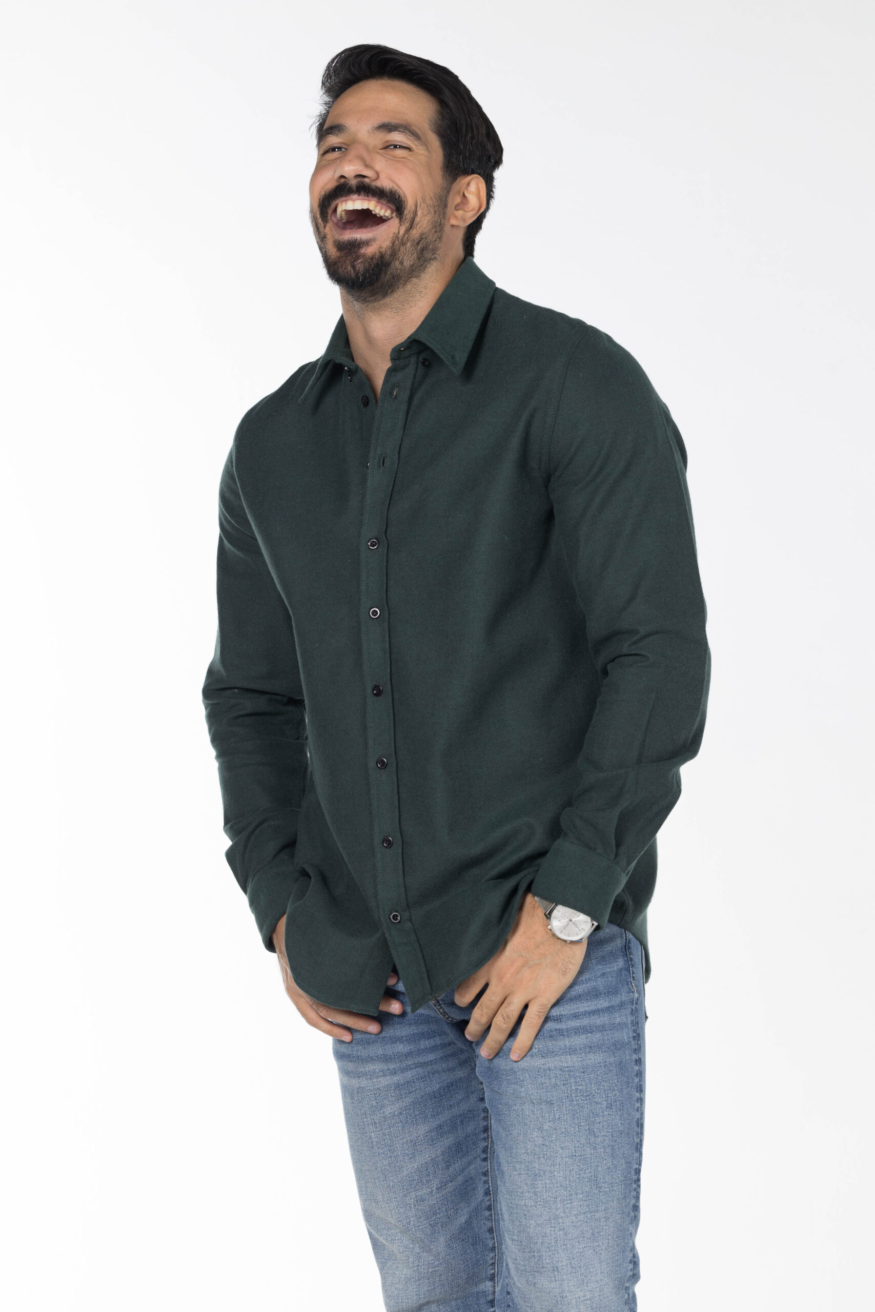 Canva Shirt - Relaxed Fit - Dark Green pic19