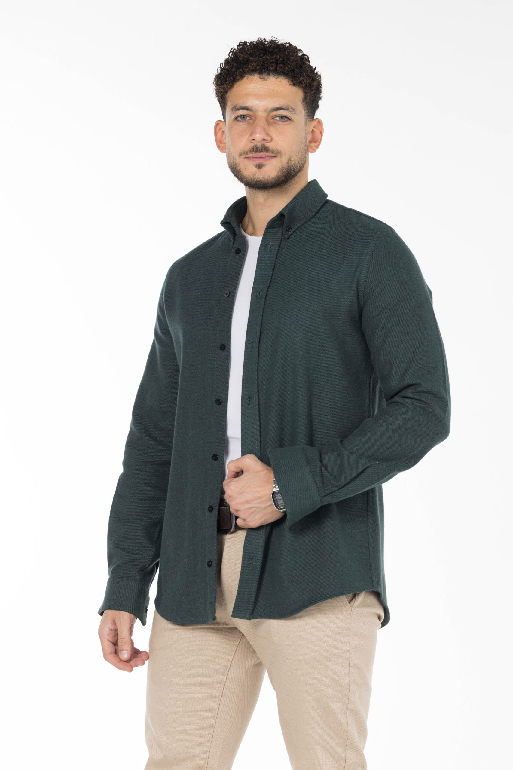 Canva Shirt - Relaxed Fit - Dark Green pic4