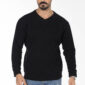 Kashmir Pullover - V Neckline - Black pic1