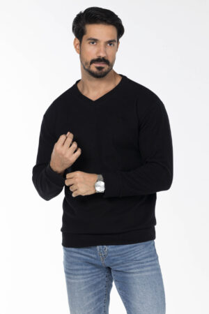 Kashmir Pullover - V Neckline - Black pic10