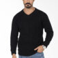 Kashmir Pullover - V Neckline - Black pic2