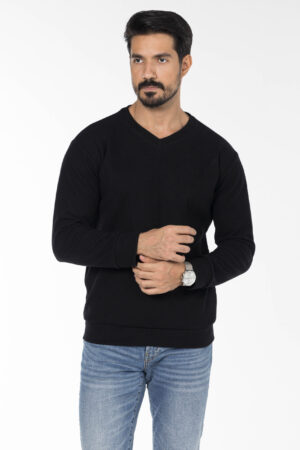 Kashmir Pullover - V Neckline - Black pic4