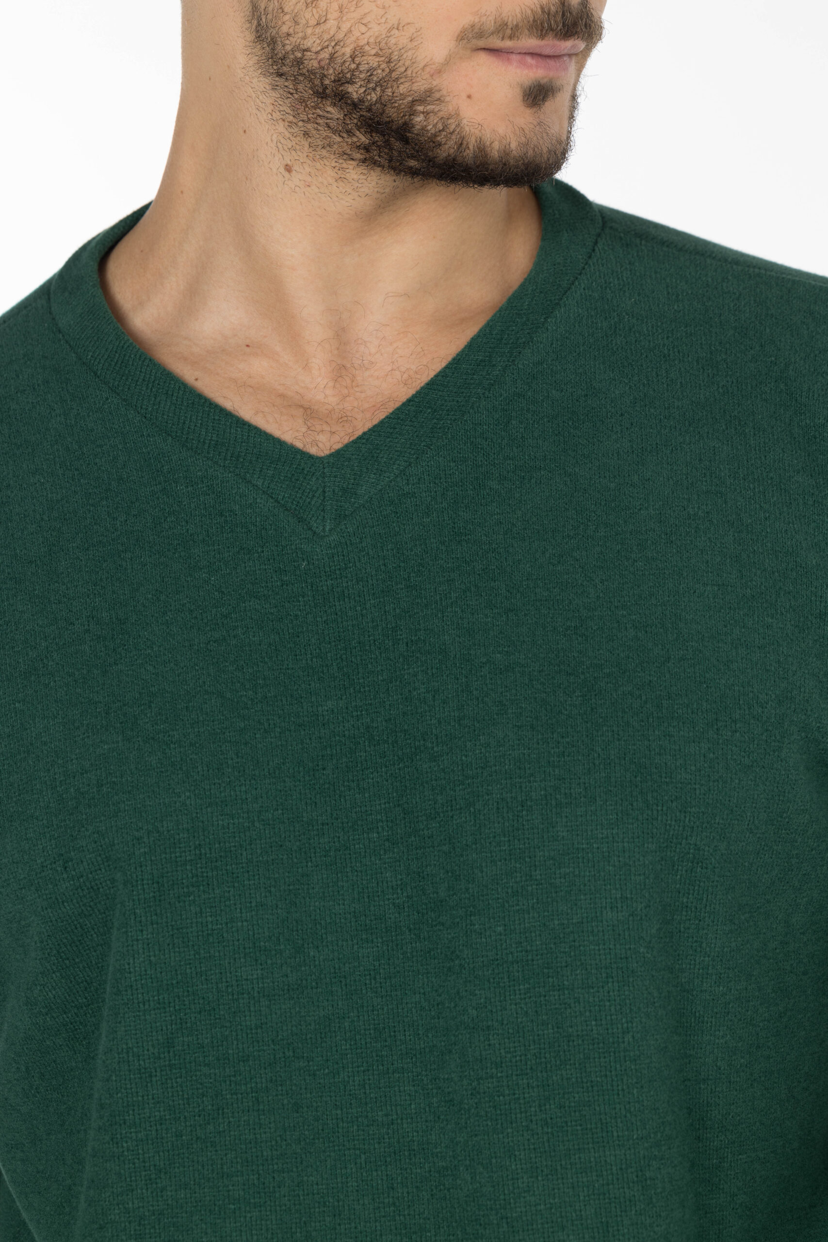 Kashmir Pullover - V Neckline - Green pic11