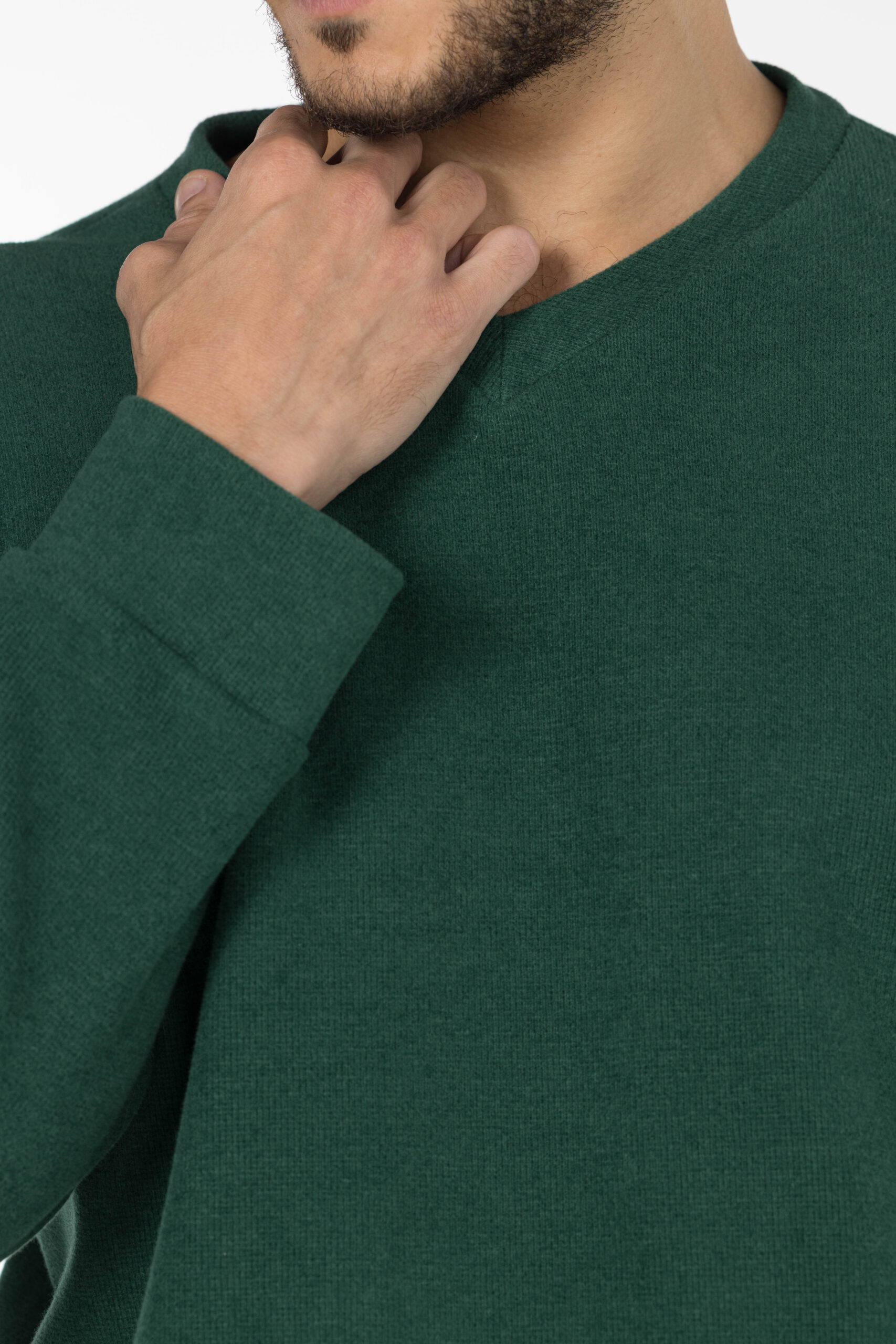 Kashmir Pullover - V Neckline - Green pic12