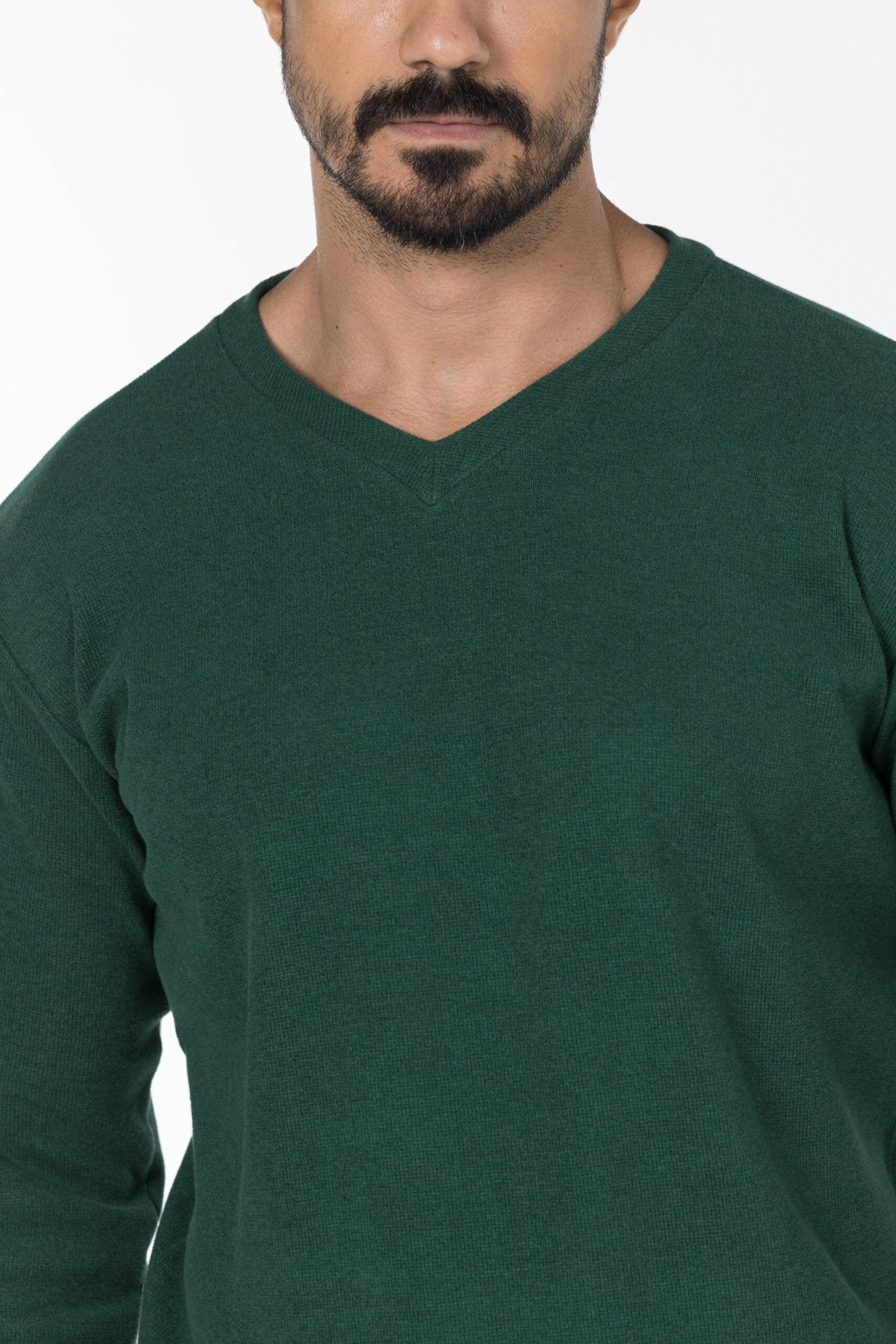 Kashmir Pullover - V Neckline - Green pic21