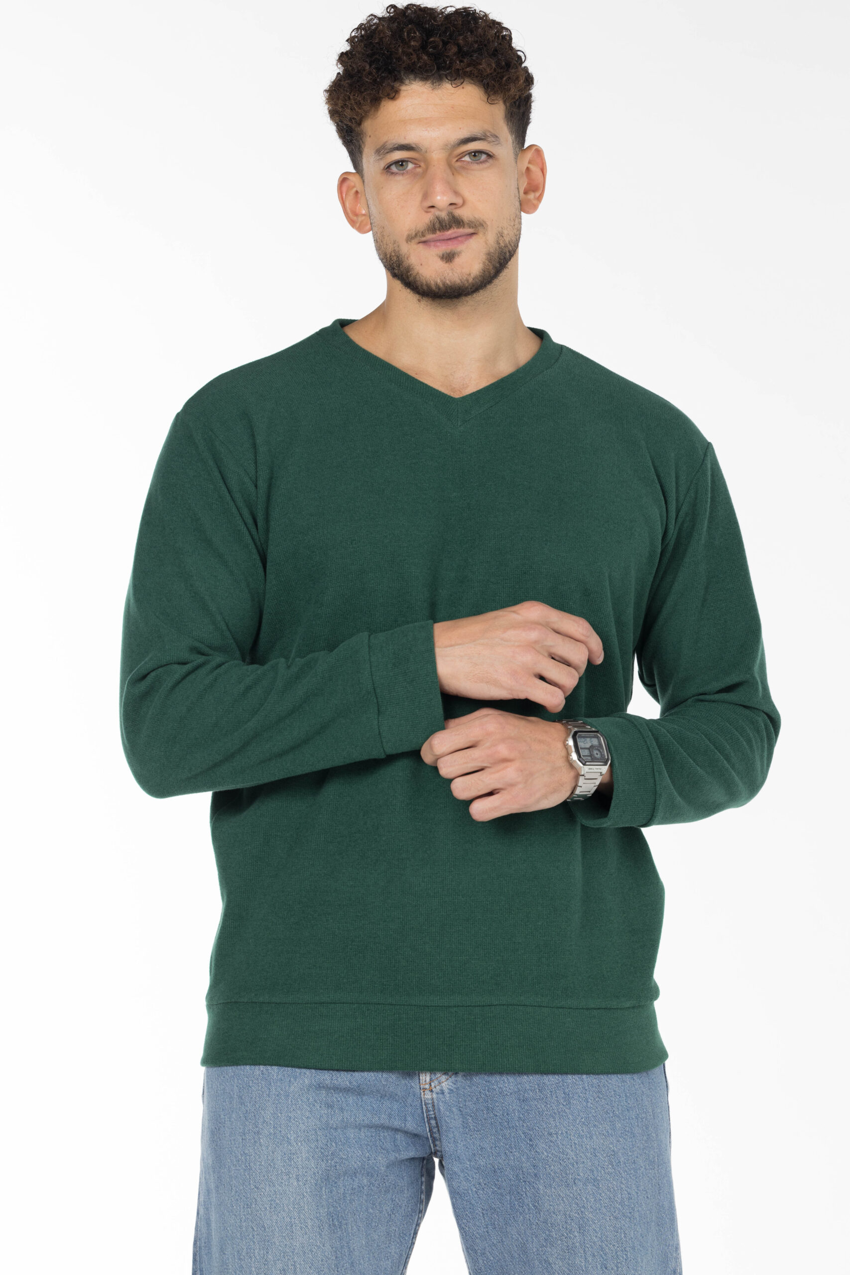 Kashmir Pullover - V Neckline - Green pic6