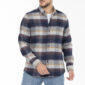 Plaid Wool Shirt - Oversized - Grey Mustard Burgundy pic1