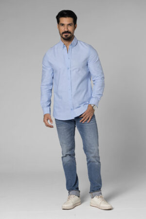 Plain Oxford Shirt - Regular Fit - Baby Blue pic2