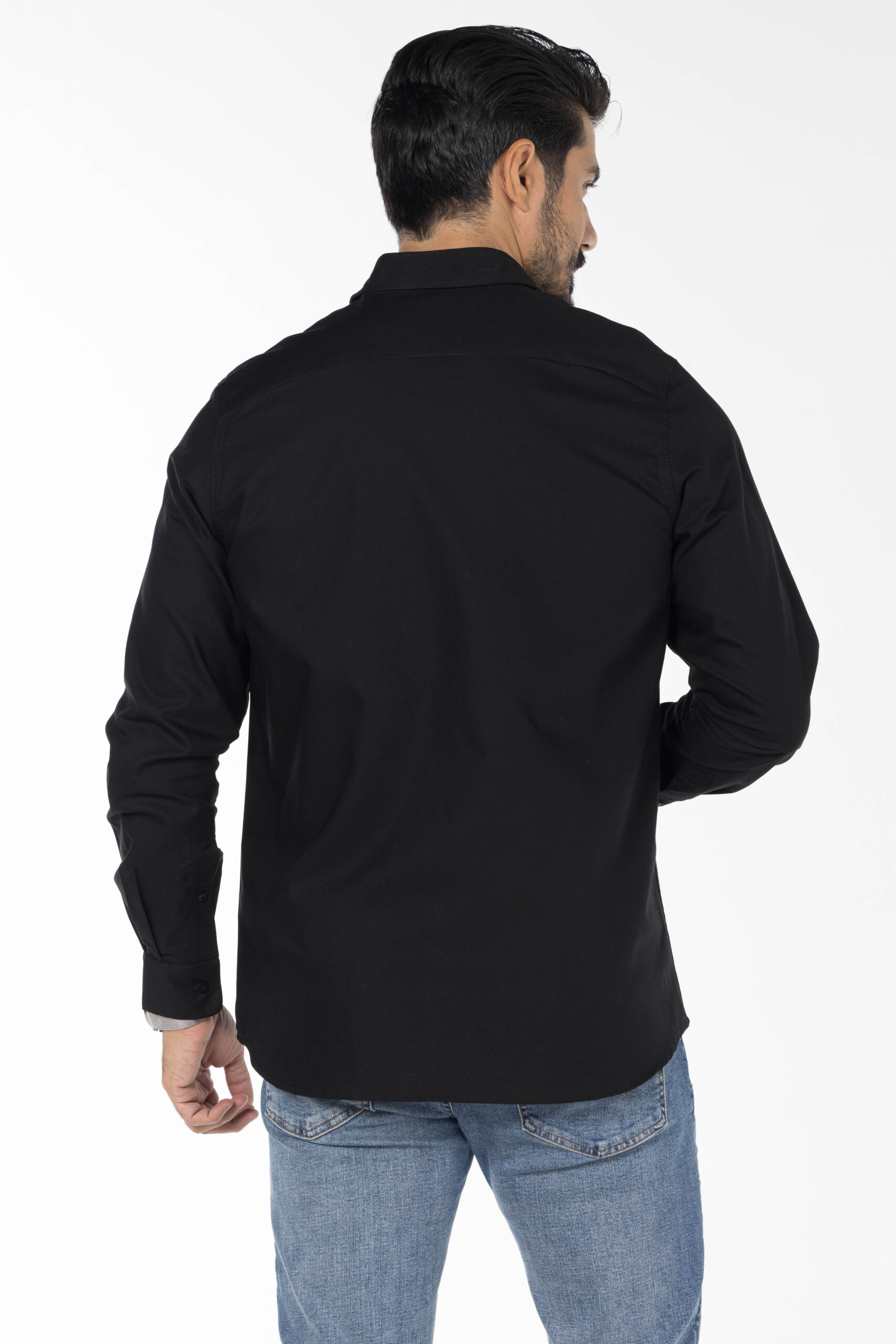 Plain Oxford Shirt - Regular Fit - Black pic17