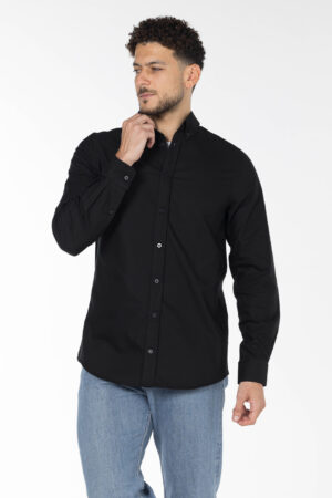 Plain Oxford Shirt - Regular Fit - Black pic22