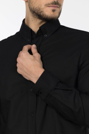 Plain Oxford Shirt - Regular Fit - Black pic5