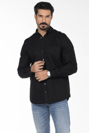 Plain Oxford Shirt - Regular Fit - Black pic8