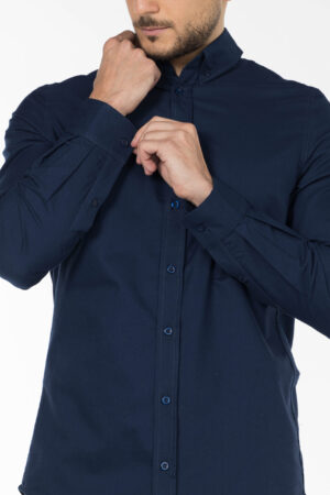 Plain Oxford Shirt - Regular Fit - Navy Blue pic10