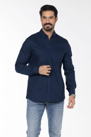 Plain Oxford Shirt - Regular Fit - Navy Blue pic12