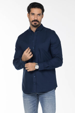 Plain Oxford Shirt - Regular Fit - Navy Blue pic13