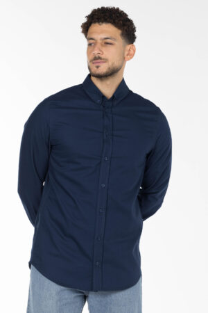 Plain Oxford Shirt - Regular Fit - Navy Blue pic8